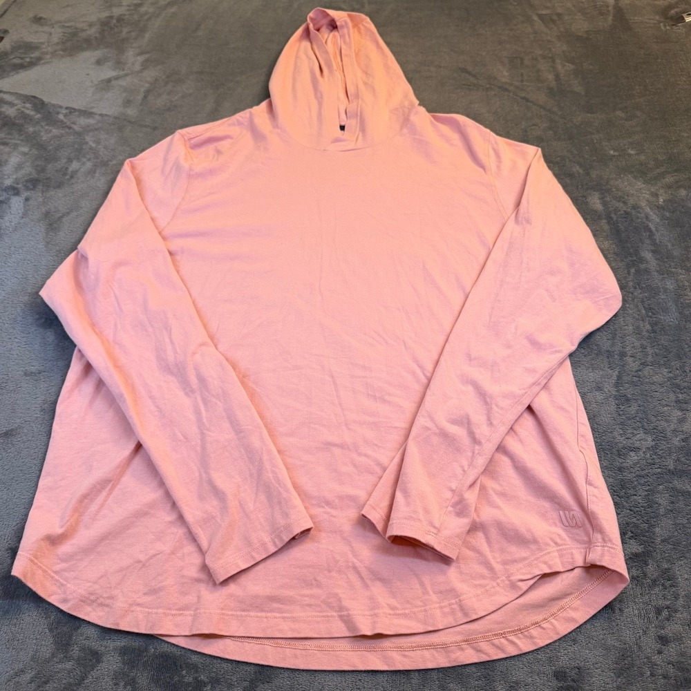 VRST Lightweight Hoodie Mens Medium Pink Cotton Modal Stretch Pullover